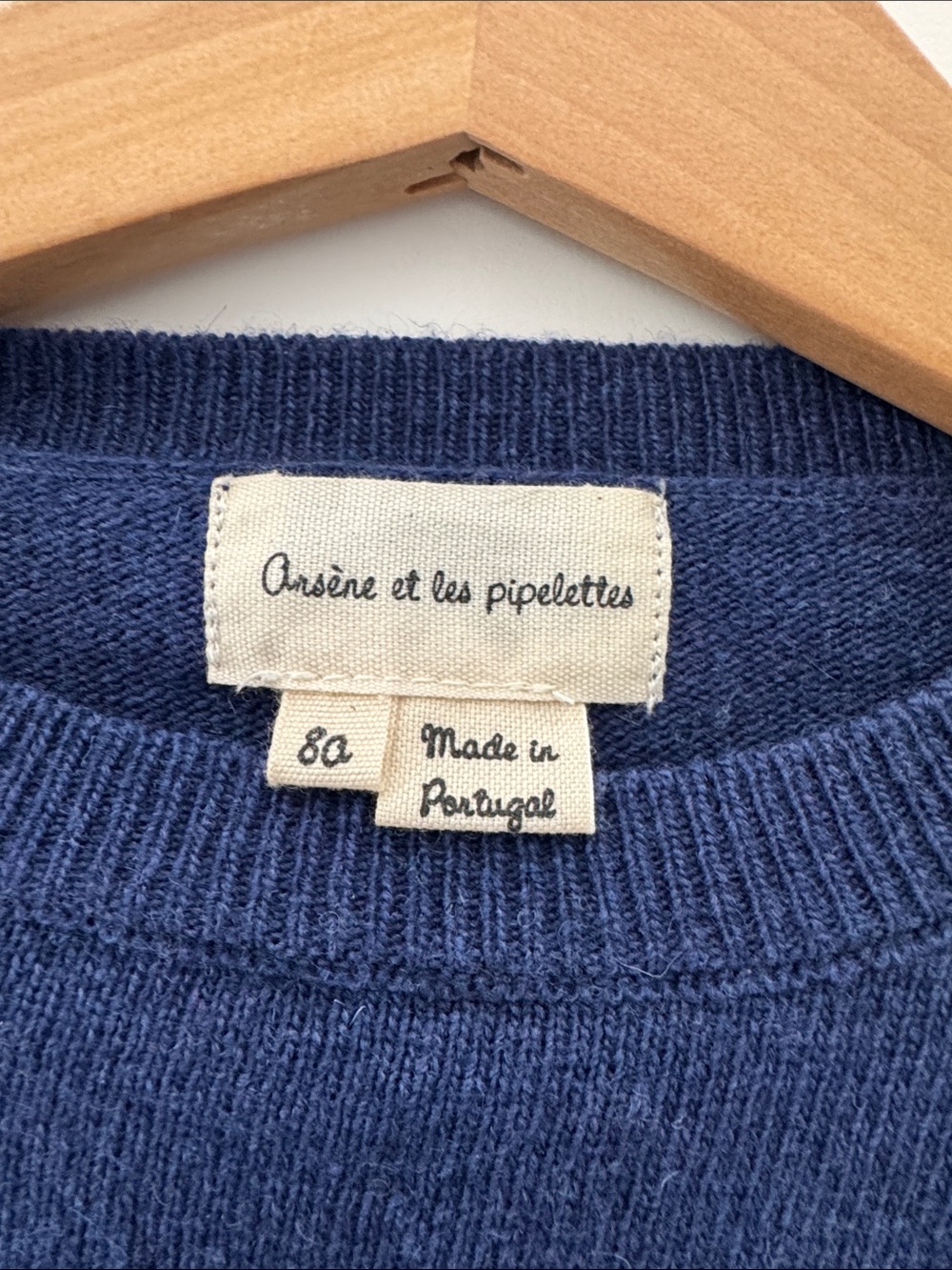 Navy Kids' Animal Stack Crewneck Sweater - Picture 2 of 5